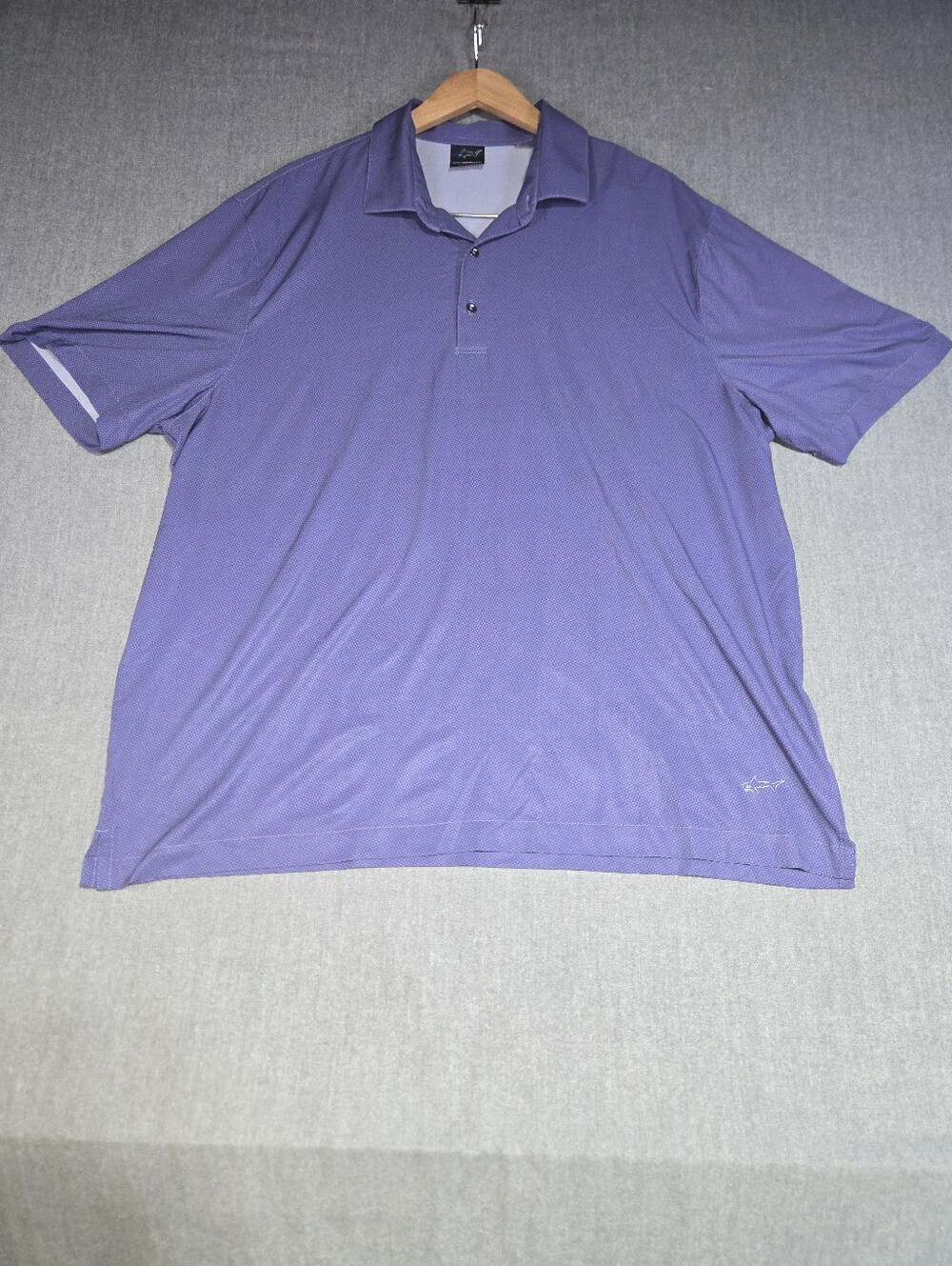 ​Greg Norman Play Dry X-Lite 50 Golf Polo Shirt - Lavender Purple - Men's XXL